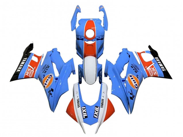 2022-2024 Blue Orange White Gulf Yamaha YZF R3/R25 Motorcycle Fairings UK Stores