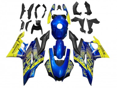 2022-2024 Yellow Blue Matte Black 93 Yamaha YZF R3/R25 Motorcycle Fairings UK Stores