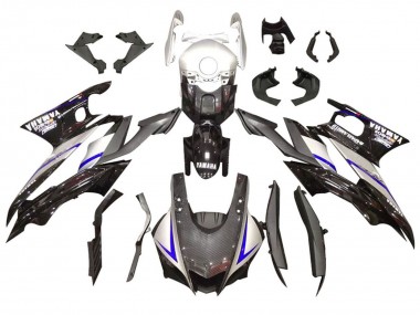 2022-2024 Silver Blue Black Carbon Fiber Style Yamaha YZF R3/R25 Motorcycle Fairing Kits UK Stores