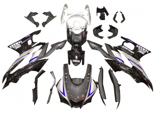 2022-2024 Silver Blue Black Carbon Fiber Style Yamaha YZF R3/R25 Motorcycle Fairing Kits UK Stores
