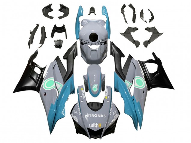 2022-2024 Nardo Grey Blue Green Black Petronas Yamaha YZF R3/R25 Motorcycle Fairings UK Stores