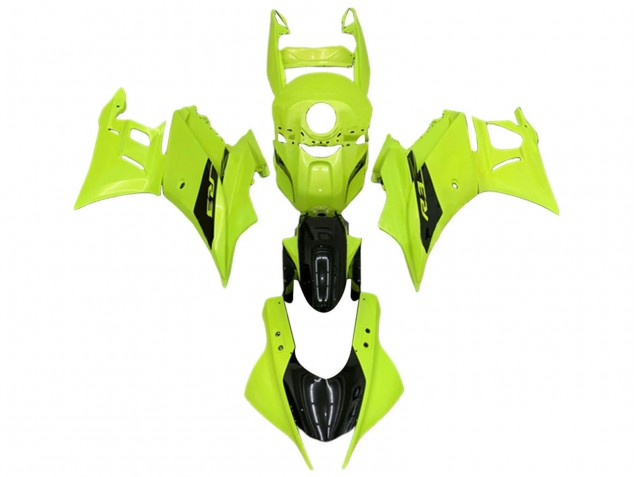 2022-2024 Neon Green Glossy Black Yamaha YZF R3/R25 Motorcycle Fairings UK Stores