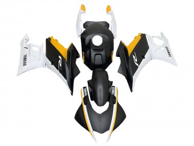 2022-2024 White Yellow Matte Black Yamaha YZF R3/R25 Motorcycle Fairings UK Stores