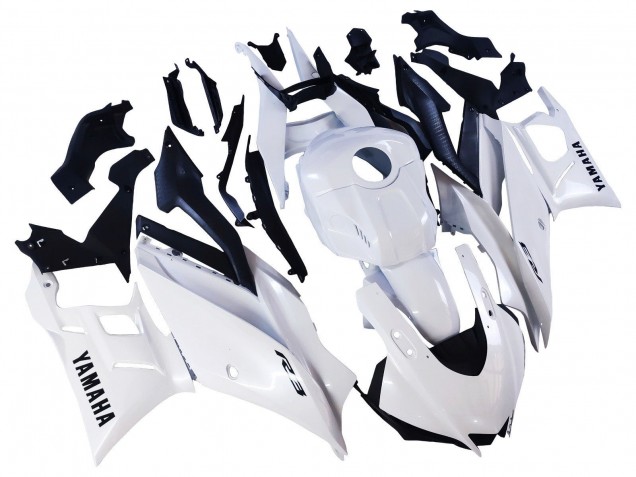 2022-2024 White Yamaha YZF R3/R25 Motorcycle Fairings UK Stores