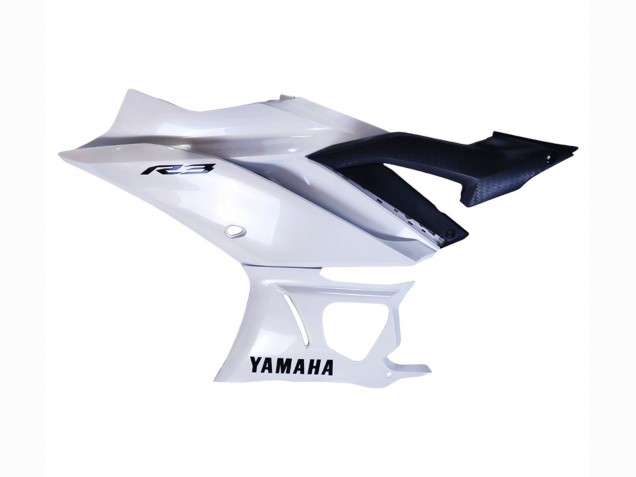 2022-2024 White Yamaha YZF R3/R25 Motorcycle Fairings UK Stores