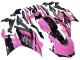 2022-2024 Pink Glossy Black Monster Yamaha YZF R3/R25 Motorcycle Fairings UK Stores