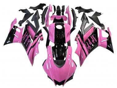 2022-2024 Pink Glossy Black Monster Yamaha YZF R3/R25 Motorcycle Fairings UK Stores