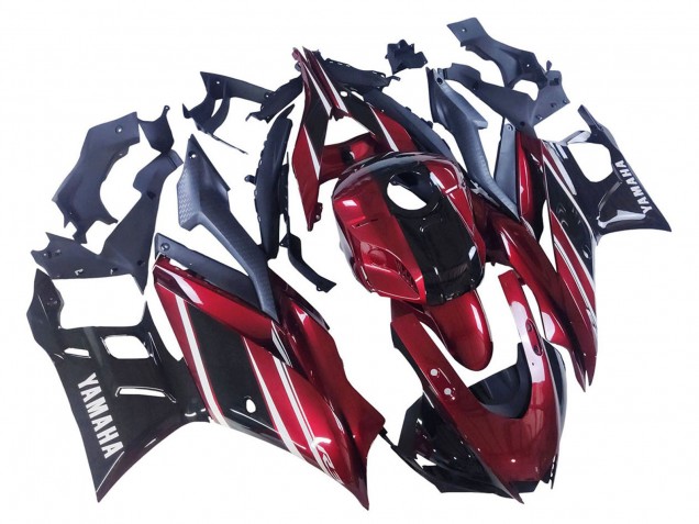 2022-2024 Red White Glossy Black Yamaha YZF R3/R25 Motorcycle Fairing UK Stores