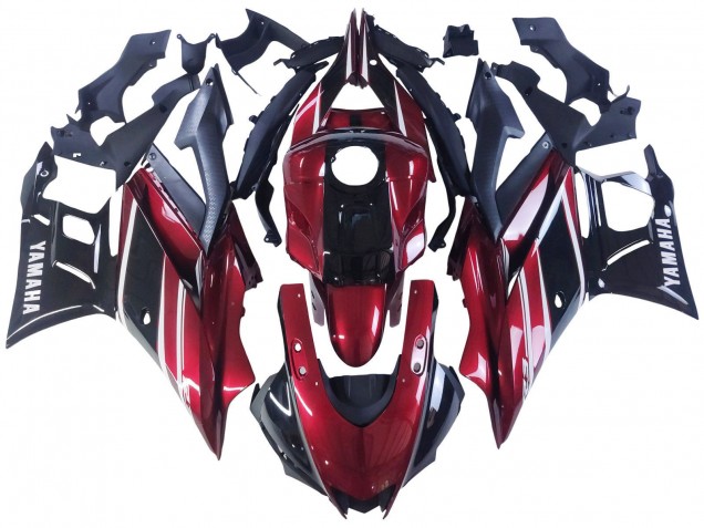 2022-2024 Red White Glossy Black Yamaha YZF R3/R25 Motorcycle Fairing UK Stores
