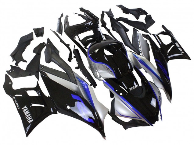 2022-2024 Silver Blue Glossy Black Yamaha YZF R3/R25 Motorcycle Fairings UK Stores