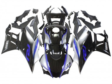 2022-2024 Silver Blue Glossy Black Yamaha YZF R3/R25 Motorcycle Fairings UK Stores