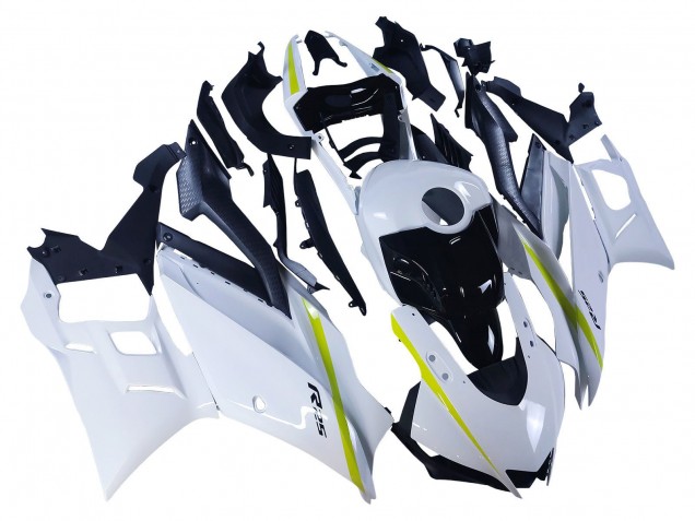 2022-2024 White Yellow Black Yamaha YZF R3/R25 Motorcycle Fairings UK Stores