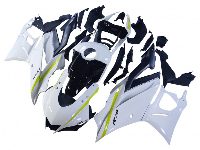 2022-2024 White Yellow Black Yamaha YZF R3/R25 Motorcycle Fairings UK Stores