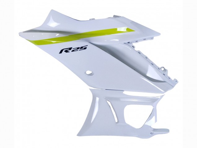 2022-2024 White Yellow Black Yamaha YZF R3/R25 Motorcycle Fairings UK Stores