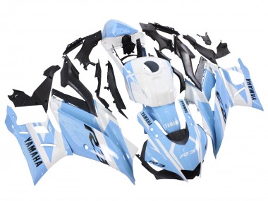 2022-2024 White Light Blue Yamaha YZF R3/R25 Motorcycle Fairings UK Stores
