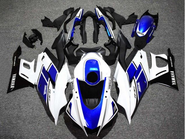 2022-2024 White Blue Glossy Black Yamalube Yamaha YZF R3/R25 Motorcycle Fairings UK Stores
