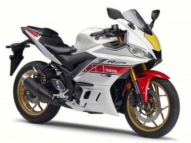 2022-2024 White Red Black Yamaha YZF R3/R25 Motorcycle Fairing UK Stores
