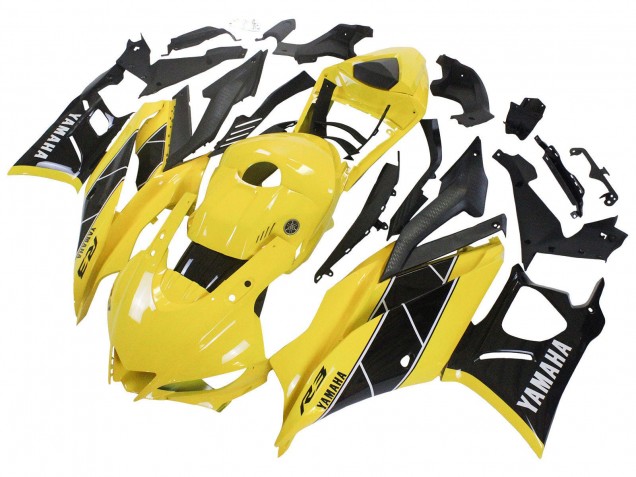 2022-2024 Yellow Black Yamaha YZF R3/R25 Motorcycle Fairing UK Stores