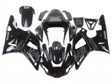 2000-2001 Glossy Black White Monster Motul Yamaha YZF 1000 R1 Motorcycle Fairings UK Stores
