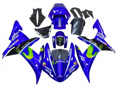 2002-2003 Blue Black Green MoviStar ENEOS Monster Yamaha YZF 1000 R1 Motorcycle Fairings UK Stores
