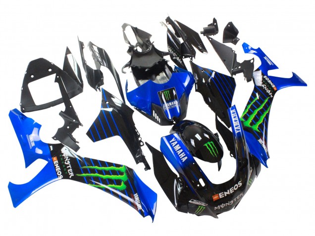 2020-2025 Blue Black Green Black ENEOS Monster Yamaha YZF 1000 R1 Motorcycle Fairings UK Stores