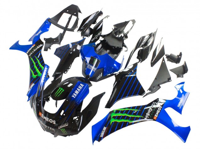 2020-2025 Blue Black Green Black ENEOS Monster Yamaha YZF 1000 R1 Motorcycle Fairings UK Stores