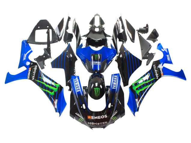 2020-2025 Blue Black Green Black ENEOS Monster Yamaha YZF 1000 R1 Motorcycle Fairings UK Stores