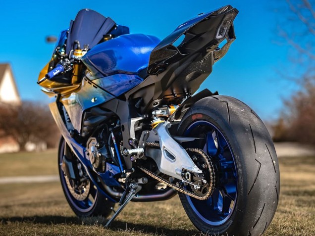 2020-2025 Blue Gold Yamaha YZF 1000 R1 Motorcycle Fairings UK Stores