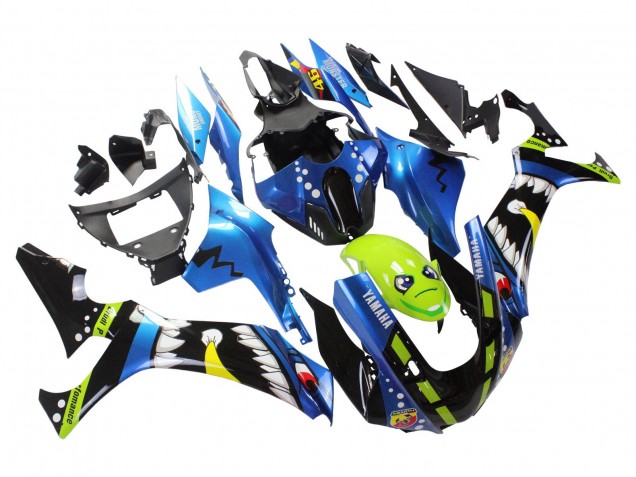 2020-2025 Blue Green Black Shark Yamaha YZF 1000 R1 Motorcycle Fairings UK Stores