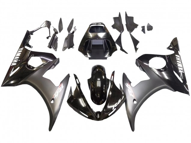 2006-2009 Glossy Black Matte Black White Decals Yamaha YZF R6S Motorcycle Fairings UK Stores