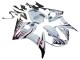 2006-2009 White with Dark Black Flame Yamaha YZF R6S Motorcycle Fairings UK Stores