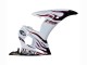 2006-2009 White with Dark Black Flame Yamaha YZF R6S Motorcycle Fairings UK Stores