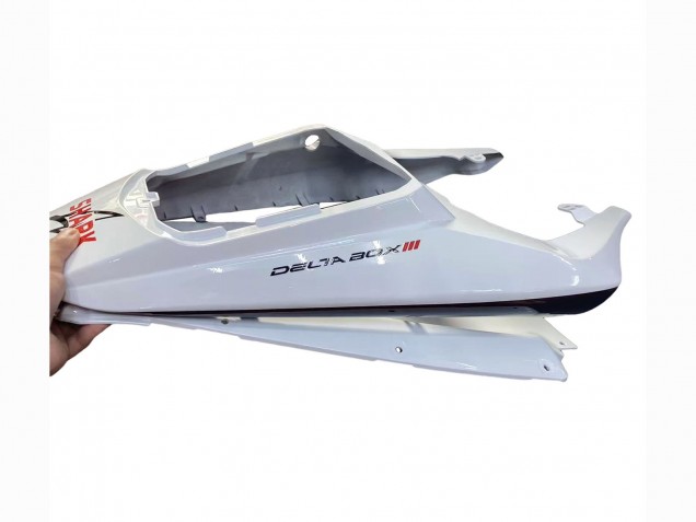 2006-2009 White with Dark Black Flame Yamaha YZF R6S Motorcycle Fairings UK Stores