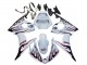 2006-2009 White with Dark Black Flame Yamaha YZF R6S Motorcycle Fairings UK Stores