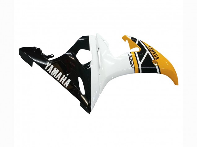 2006-2009 Yellow White Glossy Black Yamaha YZF R6S Motorcycle Fairings UK Stores