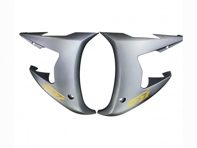 2006-2009 Matte Grey Matte Black Gold Decals Yamaha YZF R6S Motorcycle Fairings UK Stores