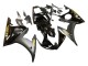 2006-2009 Glossy Black Matte Black Gold Decals Yamaha YZF R6S Motorcycle Fairings UK Stores