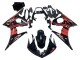 2006-2009 Glossy Black Red Yamaha YZF R6S Motorcycle Fairing UK Stores