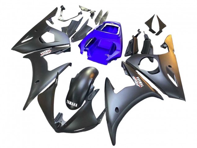 2006-2009 Blue Matte Black Yamaha YZF R6S Motorcycle Fairings UK Stores
