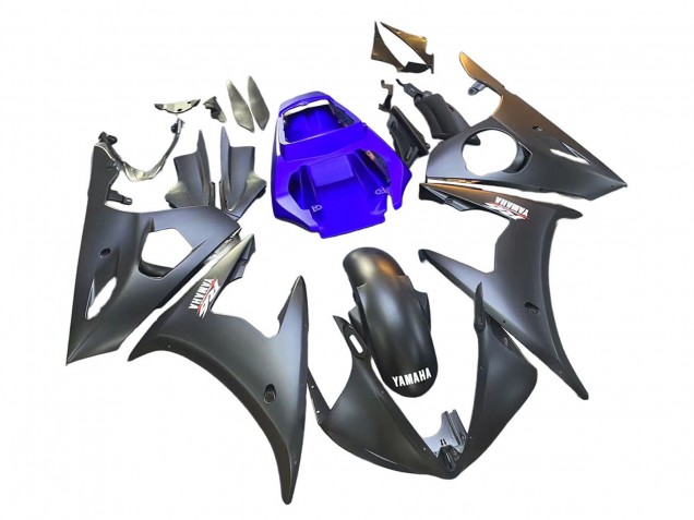 2006-2009 Blue Matte Black Yamaha YZF R6S Motorcycle Fairings UK Stores