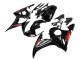 2006-2009 Glossy Black Red Yamaha YZF R6S Motorcycle Fairings UK Stores