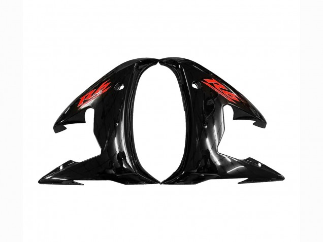 2006-2009 Glossy Black Red Yamaha YZF R6S Motorcycle Fairings UK Stores