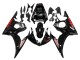 2006-2009 Glossy Black Red Yamaha YZF R6S Motorcycle Fairings UK Stores
