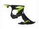2006-2009 Glossy Black Neon Yellow Yamaha YZF R6S Motorcycle Fairings UK Stores