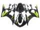 2006-2009 Glossy Black Neon Yellow Yamaha YZF R6S Motorcycle Fairings UK Stores