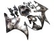 2006-2009 Grey Matte Black Geometric Yamaha YZF R6S Motorcycle Fairings UK Stores
