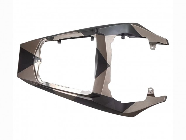 2006-2009 Grey Matte Black Geometric Yamaha YZF R6S Motorcycle Fairings UK Stores