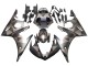2006-2009 Grey Matte Black Geometric Yamaha YZF R6S Motorcycle Fairings UK Stores