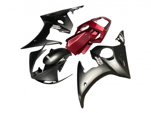 2006-2009 Red Matte Black Yamaha YZF R6S Motorcycle Fairing UK Stores