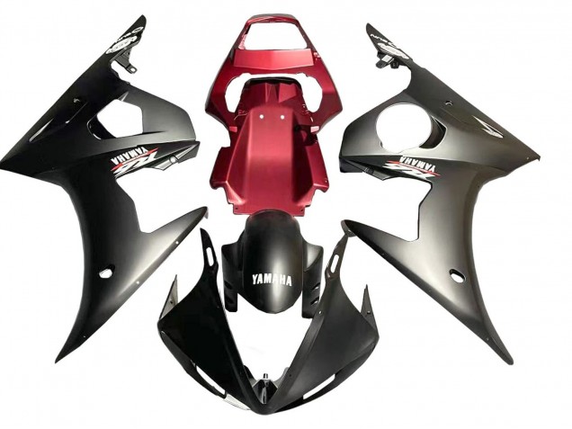 2006-2009 Red Matte Black Yamaha YZF R6S Motorcycle Fairing UK Stores